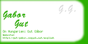 gabor gut business card